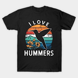 I Love Hummers Bird Colibri T-Shirt